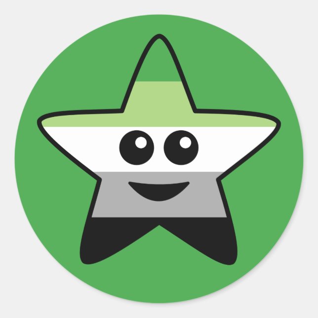 Estrella Pegatina romántica (Anverso)