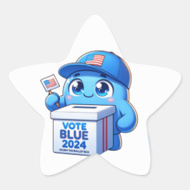 Estrella Pegatinas presidenciales de 2024 con voto