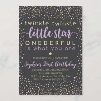 Estrella pequeña de Twinkle| Primera invitación de