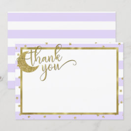 estrella pequeña parpadeante tarjeta de agradecimi