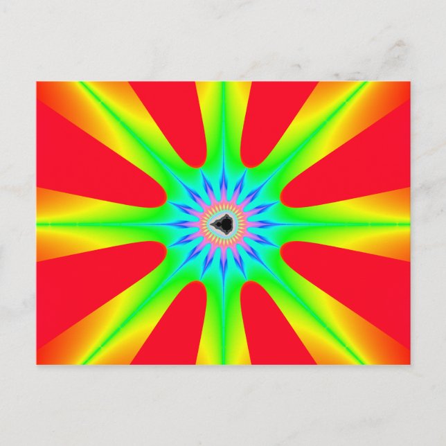 Estrella - Postal fractal (Anverso)