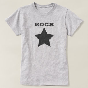 ESTRELLA ROCK  Camiseta básica femenina de Gray S