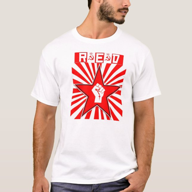 - Estrella roja - comunista socialista - camiseta (Anverso)