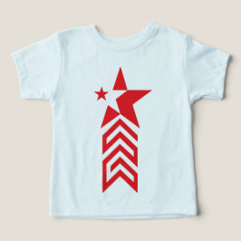 Estrella Roja con Flechas de Chevron