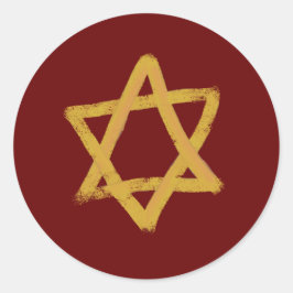 Estrella Roja de los Pegatinas de David