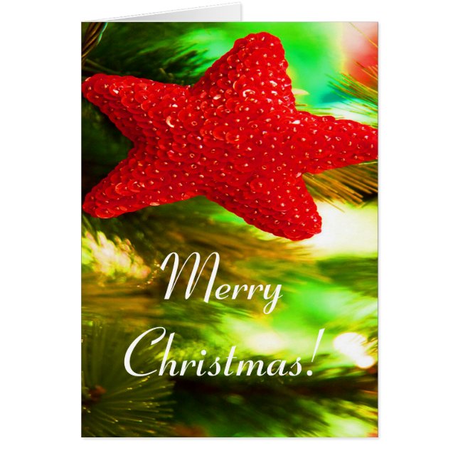 Estrella roja navideña I (Frente)