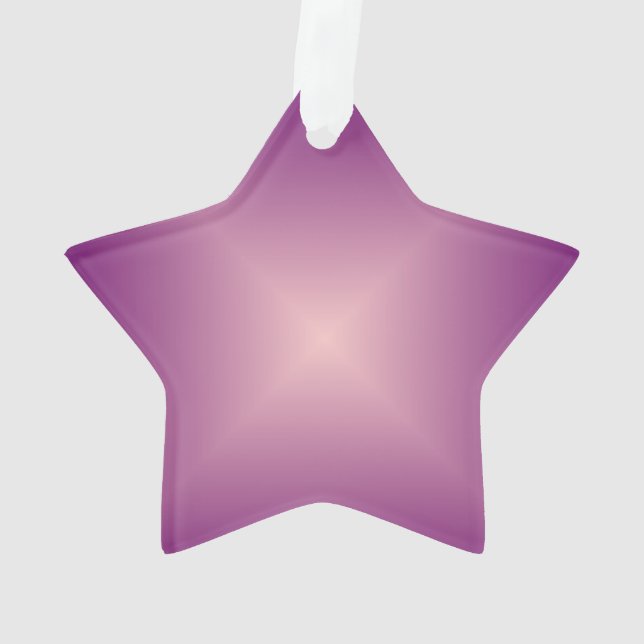 Estrella rosa de bonito > Ornamento de Navidad (Reverso)