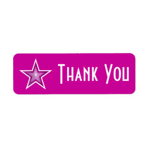 Estrella rosa 'Gracias' etiqueta pequeña rosa