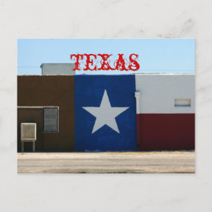 Estrella solitaria, postal de Texas