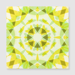 Estrella Verde Amarillo Brillante Imán de Decoraci