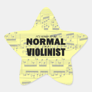 Estrella violinista normal Pegatina