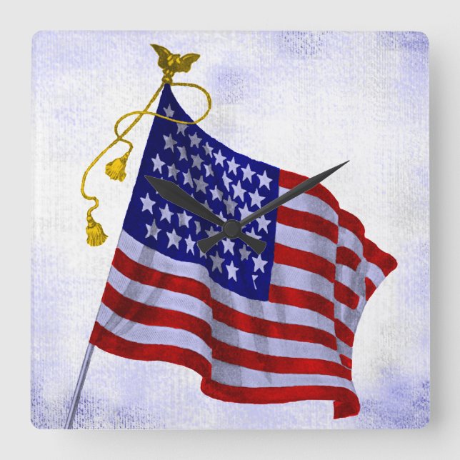 Estrellas antiguas y rayas de reloj de la bandera  (Anverso)