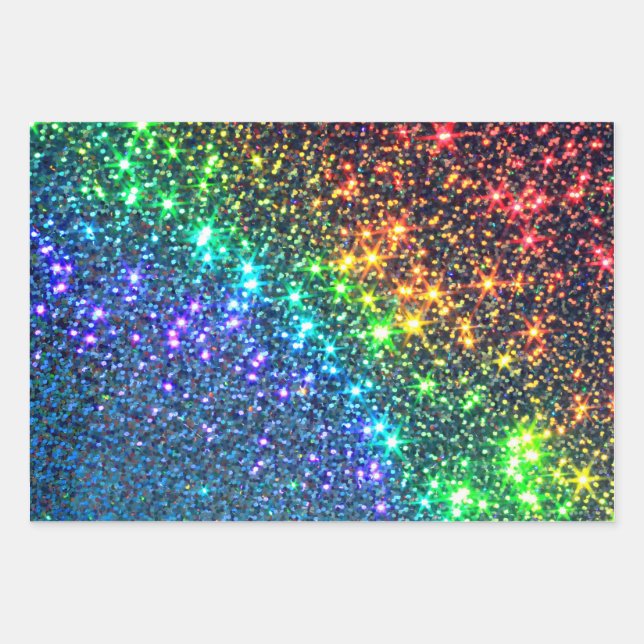 Estrellas arcoiris Fiestas Papel servilletas Placa (Anverso)