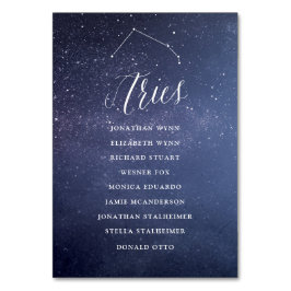 Estrellas Aries de la tarjeta de asiento del Boda