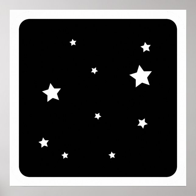 Estrellas Arriba – Impresión de Cielo Nocturno (Frente)