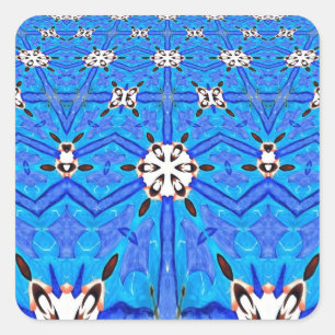 estrellas blancas en pegatinas de cuadrícula de ma