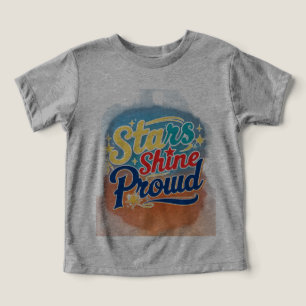 Estrellas brillan con la camiseta orgullosa - Arañ