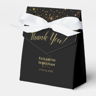 Estrellas brillantes Boda Gracias Caja De Favor