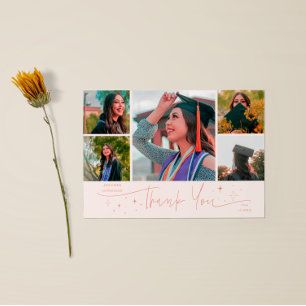 Estrellas Brillantes Tarjeta de Agradecimiento Gra