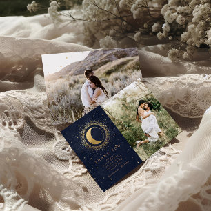 Estrellas celestes Dos Bodas de fotos Tarjeta de a