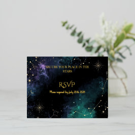Estrellas Celestiales | Tarjeta de respuesta para 