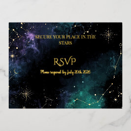 Estrellas Celestiales | Tarjeta de respuesta para 