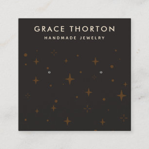 Estrellas cósmicas con tarjeta de visualización de