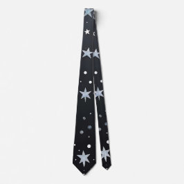 Estrellas cósmicas corbata de cuello negro