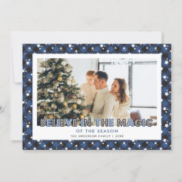 Estrellas de Blue Plaid creen tarjeta de Navidades