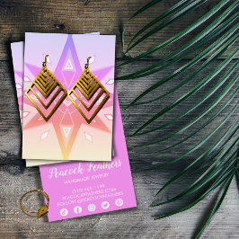 Estrellas de Boho con tarjeta de visualización de