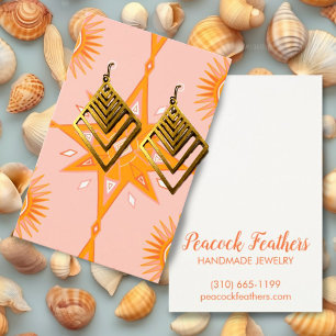 Estrellas de Boho con tarjeta de visualización de 