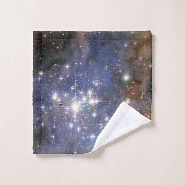 Estrellas de diamantes en el espacio de burbujas d (Toallita)