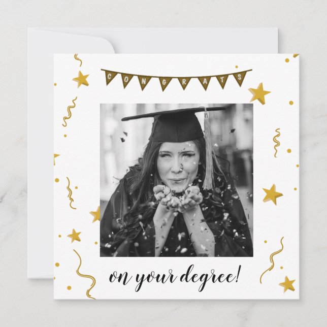 estrellas de fotos de felicitaciones por graduació (Anverso)
