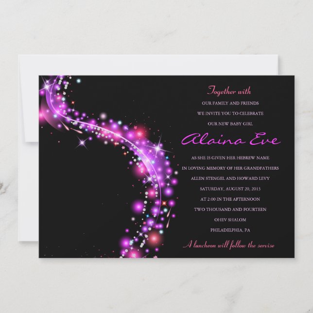 ESTRELLAS DE GLOBAL ROSA Invitación a Nomenclatura (Anverso)