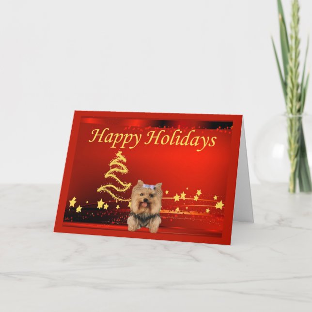 Estrellas de las tarjetas de Navidades Terrier de  (Anverso)
