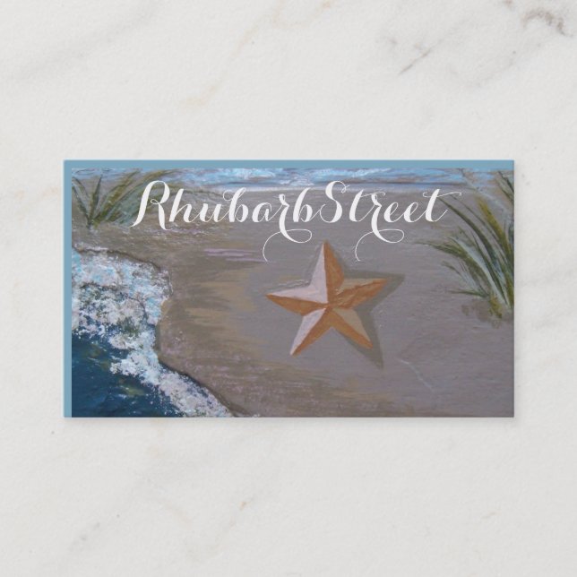 "Estrellas de mar en tarjeta de visita de la (Anverso)