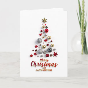 Estrellas de Navidad con Brillo Dorado Saludo Corp