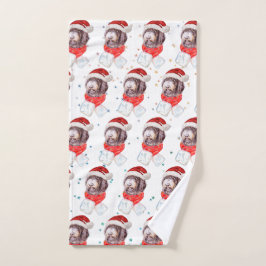 Estrellas de Navidad de la raza de perro Newfypoo