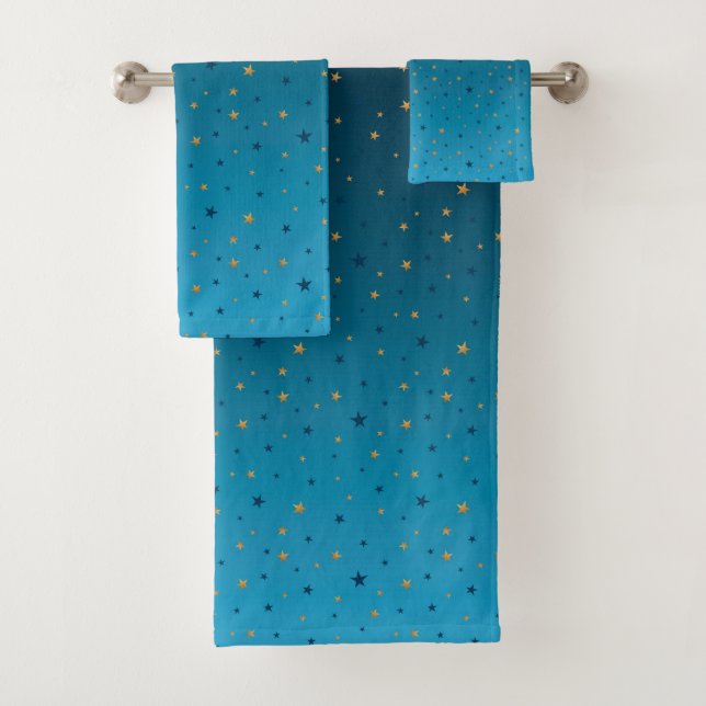 Estrellas de oro en azul. (In situ)