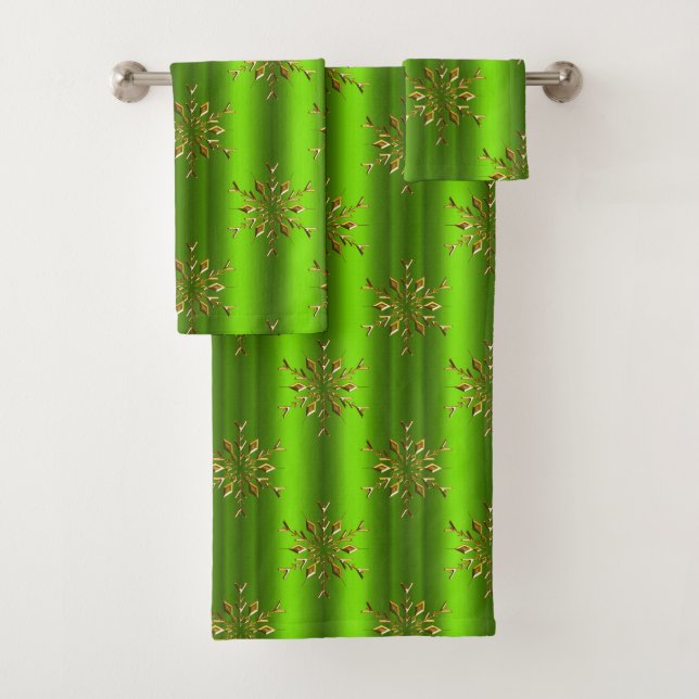 Estrellas de oro sobre Navidades verdes (In situ)