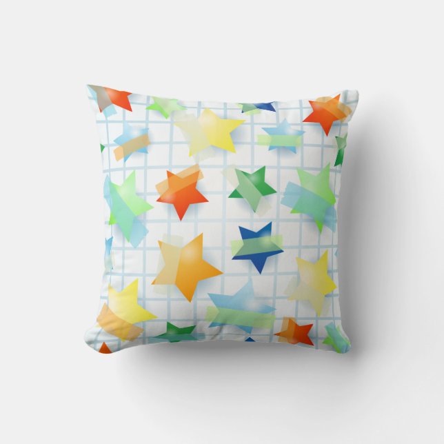 Estrellas de papel, almohada (Anverso)