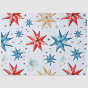 Estrellas de papel y Navidades de copos de nieve