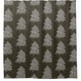 Estrellas de plata Cortinas de ducha de árbol de N