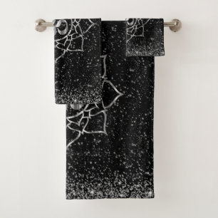 Estrellas de plata Purpurinoso OM Lotus Mandala en