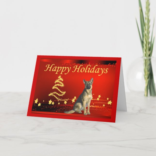 Estrellas de tarjetas de Navidades Pastores Aleman (Anverso)