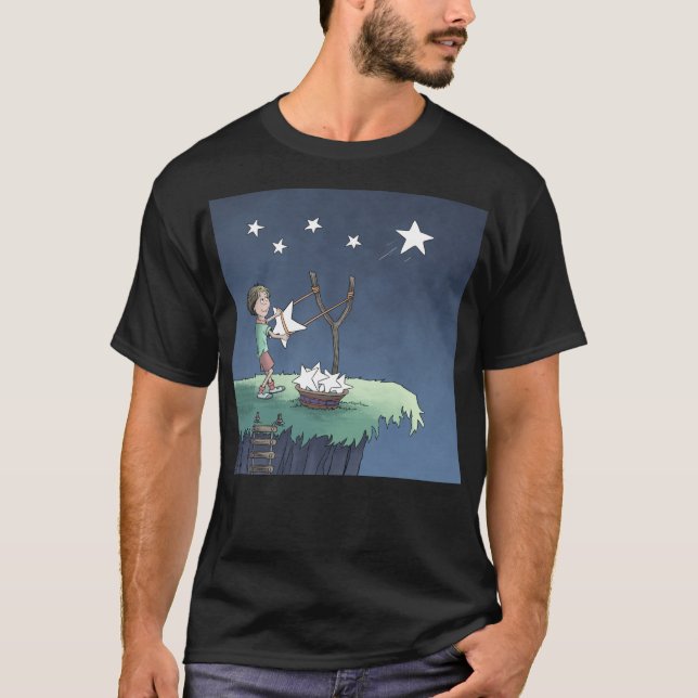 Estrellas de tiro - Creando deseos de camiseta (Anverso)