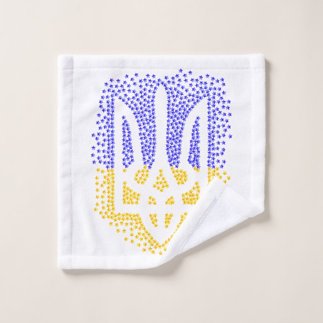 Estrellas de tridente de heraldry de Ucrania (Toallita)