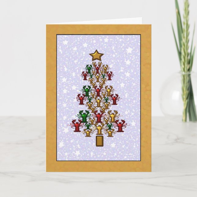 Estrellas del árbol de navidad de la langosta de (Anverso)