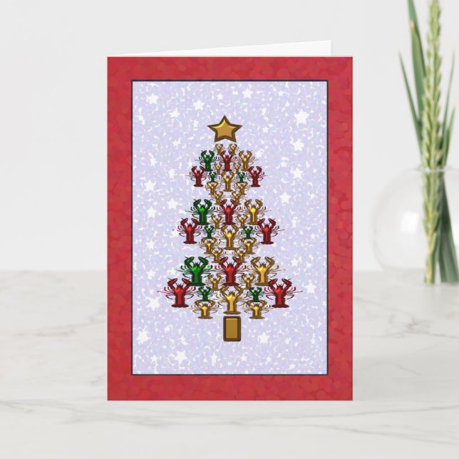 Estrellas del árbol de navidad de la langosta de (Anverso)