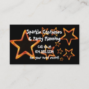 Estrellas del naranja:: Tarjetas de visita de la